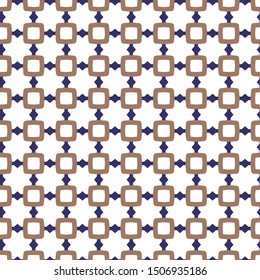 Seamless vector pattern in geometric ornamental style