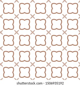 Seamless vector pattern in geometric ornamental style