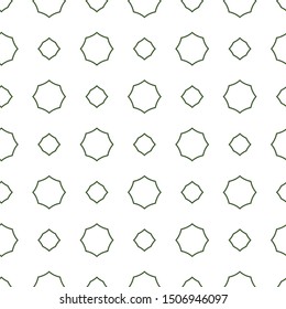 Seamless vector pattern in geometric ornamental style