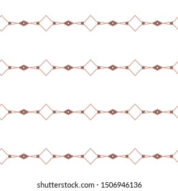 Seamless vector pattern in geometric ornamental style