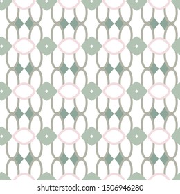 Seamless vector pattern in geometric ornamental style