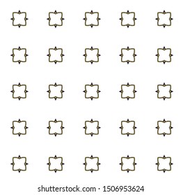 Seamless vector pattern in geometric ornamental style