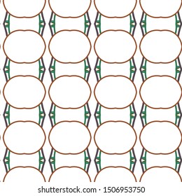 Seamless vector pattern in geometric ornamental style