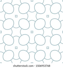 Seamless vector pattern in geometric ornamental style