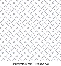 Seamless vector pattern in geometric ornamental style