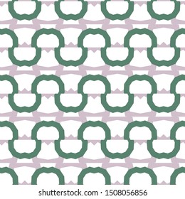 Seamless vector pattern in geometric ornamental style
