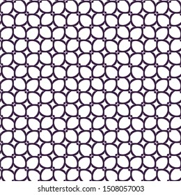 Seamless vector pattern in geometric ornamental style