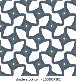 Seamless vector pattern in geometric ornamental style