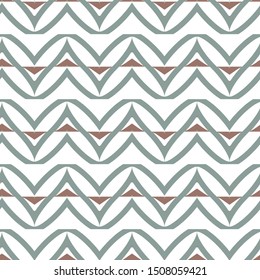 Seamless vector pattern in geometric ornamental style