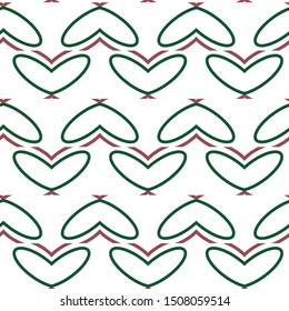 Seamless vector pattern in geometric ornamental style