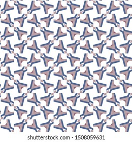 Seamless vector pattern in geometric ornamental style