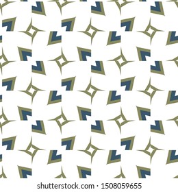 Seamless vector pattern in geometric ornamental style