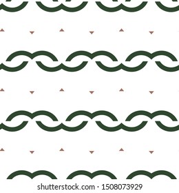 Seamless vector pattern in geometric ornamental style