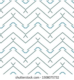 Seamless vector pattern in geometric ornamental style