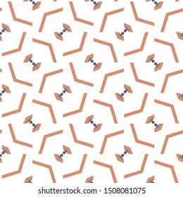 Seamless vector pattern in geometric ornamental style