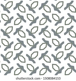 Seamless vector pattern in geometric ornamental style