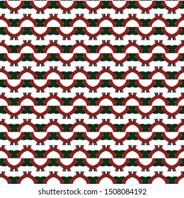 Seamless vector pattern in geometric ornamental style