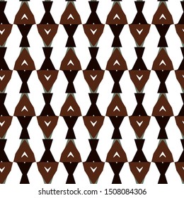 Seamless vector pattern in geometric ornamental style
