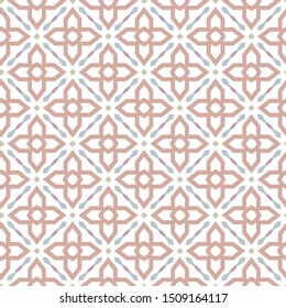 Seamless vector pattern in geometric ornamental style