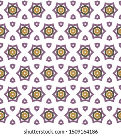 Seamless vector pattern in geometric ornamental style