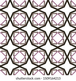 Seamless vector pattern in geometric ornamental style