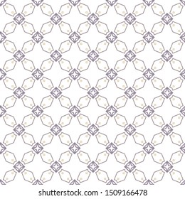 Seamless vector pattern in geometric ornamental style