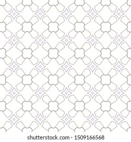 Seamless vector pattern in geometric ornamental style