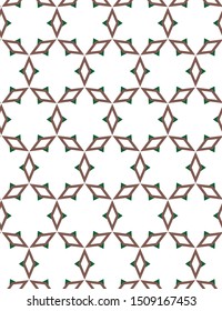 Seamless vector pattern in geometric ornamental style