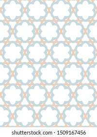 Seamless vector pattern in geometric ornamental style