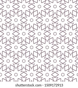 Seamless vector pattern in geometric ornamental style