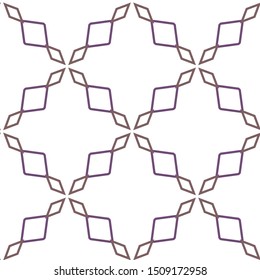 Seamless vector pattern in geometric ornamental style