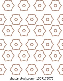 Seamless vector pattern in geometric ornamental style