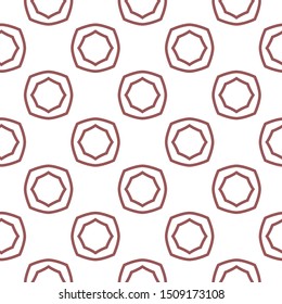 Seamless vector pattern in geometric ornamental style