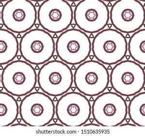 Seamless vector pattern in geometric ornamental style