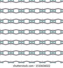 Seamless vector pattern in geometric ornamental style