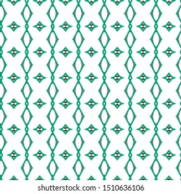 Seamless vector pattern in geometric ornamental style