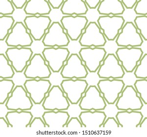 Seamless vector pattern in geometric ornamental style