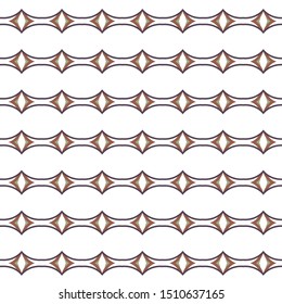 Seamless vector pattern in geometric ornamental style