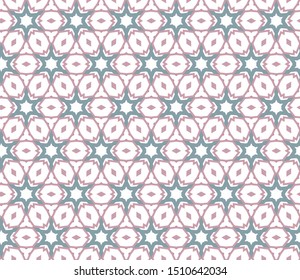 Seamless vector pattern in geometric ornamental style