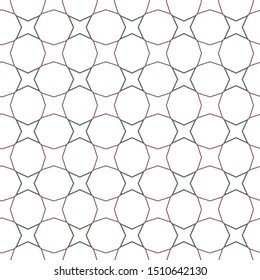 Seamless vector pattern in geometric ornamental style