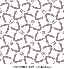 Seamless vector pattern in geometric ornamental style