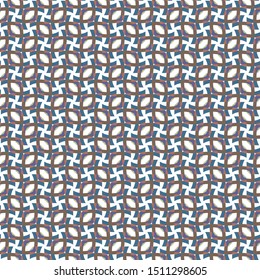 Seamless vector pattern in geometric ornamental style