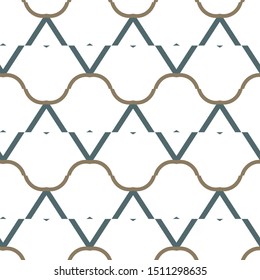 Seamless vector pattern in geometric ornamental style