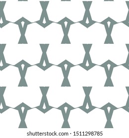 Seamless vector pattern in geometric ornamental style