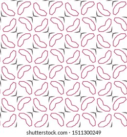 Seamless vector pattern in geometric ornamental style