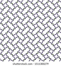Seamless vector pattern in geometric ornamental style