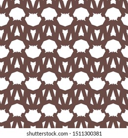 Seamless vector pattern in geometric ornamental style
