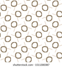 Seamless vector pattern in geometric ornamental style
