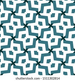 Seamless vector pattern in geometric ornamental style