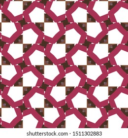 Seamless vector pattern in geometric ornamental style